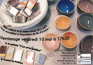 Grs Puisaye : Exposition art et matire St Amand en Puisaye